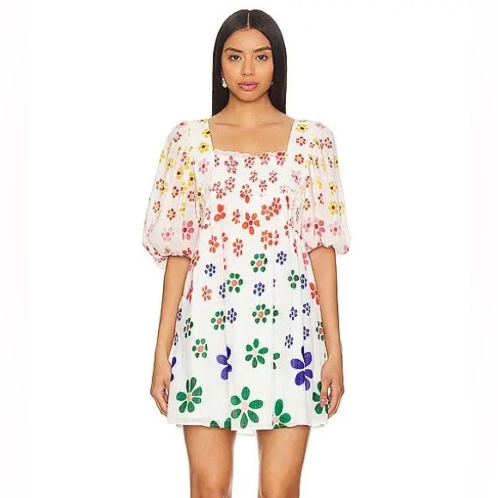 Jen’s pirate booty dazed mini dress in rainbow size medium